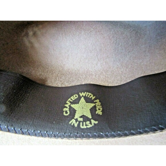 Vtg Brown Wool Nancy Hughes Hat Co Hat Satin Ribbon Bow Roses Lazer Cut 6 3/4 - Picture 7 of 10